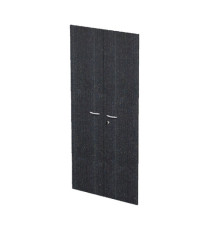 Coppia ante Easy - per mobile alto - 80 x 175 cm - spessore 18 mm - melaminico - nero venato