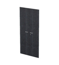 Coppia ante Easy - per mobile alto - 80 x 175 cm - spessore 18 mm - melaminico - nero venato