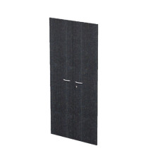 Coppia ante Easy - per mobile alto - 80 x 175 cm - spessore 18 mm - melaminico - nero venato