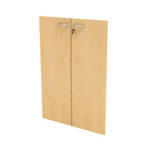 Coppia ante Easy - per mobile medio - 80 x 115 cm - spessore 18 mm - melaminico - faggio