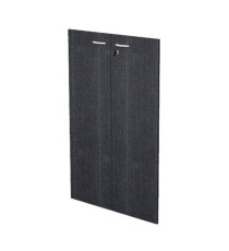 Coppia ante Easy - per mobile medio - 80 x 115 cm - spessore 18 mm - melaminico - nero venato