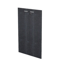 Coppia ante Easy - per mobile medio - 80 x 115 cm - spessore 18 mm - melaminico - nero venato