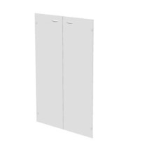 Coppia ante Easy - per mobile medio - 80 x 115 cm - spessore 5 mm - vetro satinato