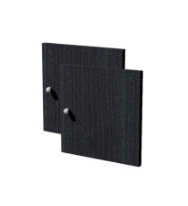 Coppia ante Rainbow - 32,2 x 32,1 cm - per libreria - nero venato