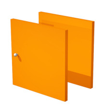 Coppia ante Rainbow - 32,2x32,1 cm - per libreria - arancione