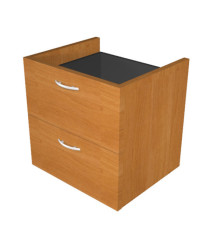 Coppia cassetti per libreria modulare - L40 cm - 36x29x35,5 cm - noce chiaro