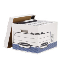 Scatola archivio Bankers Box System - con coperchio - 33,3x28,5x38 cm - bianco - Fellowes Scatola archivio Bankers Box System - con coperchio - 33,3x28,5x38 cm - bianco - Fellowes