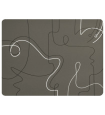 Tovagliette americana linea Linee - 41 x 31 cm - tortora - Stilcasa Tovagliette americana linea Linee - 41 x 31 cm - tortora - Stilcasa