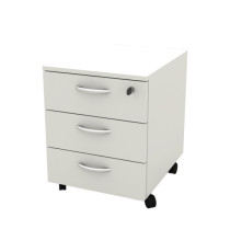 Cassettiera Rainbow - 3 cassetti - con ruote - 41 x 50 x 52,2 cm - bianco Cassettiera Rainbow - 3 cassetti - con ruote - 41 x 50 x 52,2 cm - bianco