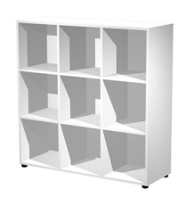 Contenitore Maxi Rainbow - 9 caselle a giorno - 119 x 40 x 120,6 cm - bianco