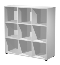 Contenitore Maxi Rainbow - 9 caselle a giorno - 119 x 40 x 120,6 cm - grigio Contenitore Maxi Rainbow - 9 caselle a giorno - 119 x 40 x 120,6 cm - grigio