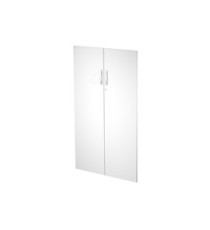 Coppia ante Agorà - per mobile contenitore medio - melaminico - bianco