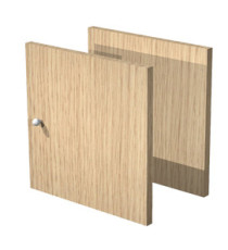 Coppia antine per libreria Rainbow - 32,2x32,1 cm - rovere