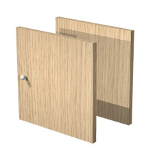 Coppia antine per libreria Rainbow - 32,2x32,1 cm - rovere