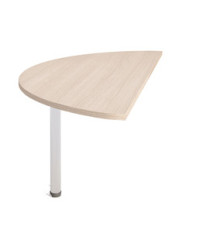 Terminale Agorà Direction 180° - per scrivania Compact - 160 x 70 x 73 cm - rovere