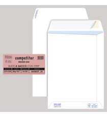 Busta a sacco Competitor FSC - strip adesivo - 23 x 33 cm - 80 gr - bianco - Pigna Envelopes - conf. 100 pezzi Busta a sacco Competitor FSC - strip adesivo - 23 x 33 cm - 80 gr - bianco - Pigna Envelopes - conf. 100 pezzi