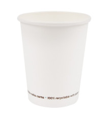Bicchiere in carta - 250 ml - bianco - Signor Bio - conf. 50 pezzi Bicchiere in carta - 250 ml - bianco - Signor Bio - conf. 50 pezzi