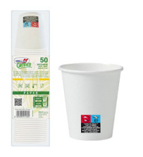 Bicchieri in carta - 250 ml - con marcatura S.U.P - Dopla - conf. 50 pezzi Bicchieri in carta - 250 ml - con marcatura S.U.P - Dopla - conf. 50 pezzi