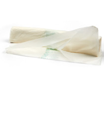 Biosacco per immondizia - 42x42 cm - 10 L - 19 micron - bianco - Perfetto - rotolo da 15 sacchi