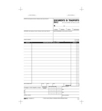 Blocco DDT - 33 fogli 3 copie autoricalcanti - 23 x 14,8cm - Edipro Blocco DDT - 33 fogli 3 copie autoricalcanti - 23 x 14,8cm - Edipro