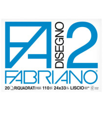 Blocco F2 - 24x33cm - 20 fogli - 110gr - liscio - squadrato - 4 angoli - Fabriano Blocco F2 - 24x33cm - 20 fogli - 110gr - liscio - squadrato - 4 angoli - Fabriano