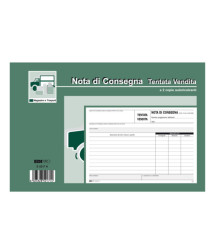 Blocco nota consegna tentata vendita - 50/50 fogli autoricalcanti - 15 x 23cm - Edipro