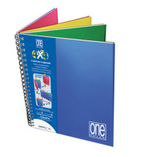 Blocco One Color 4 x 4 - A4+ - forato - 1 rigo - 120 fogli - 80 gr - spiralato - Blasetti Blocco One Color 4 x 4 - A4+ - forato - 1 rigo - 120 fogli - 80 gr - spiralato - Blasetti