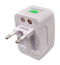 Adattatore da viaggio universale - bianco - MKC Melchioni Adattatore da viaggio universale - bianco - MKC Melchioni