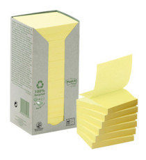 Blocco Post it® Z Notes Green - R330-1T - 76 x 76 mm - 100% riciclabile - giallo - 100 fogli - Post it® Blocco Post it® Z Notes Green - R330-1T - 76 x 76 mm - 100% riciclabile - giallo - 100 fogli - Post it®