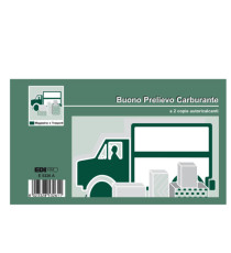 Blocco prelievo carburante - 50/50 fogli autoricalcanti - 9,9 x 17cm - Edipro