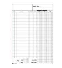 Blocco prima nota cassa entrate/uscite/Iva - 50/50 fogli autoricalcanti - 31 x 21cm - Edipro