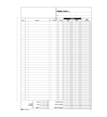 Blocco prima nota cassa entrate/uscite/Iva - 50/50 fogli autoricalcanti - 31 x 21cm - Edipro