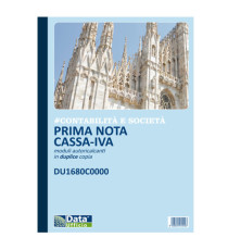 Blocco prima nota cassa/IVA - 50/50 copie autoricalcanti - 29,7 x 21,5 cm - DU1680C0000 - Data Ufficio Blocco prima nota cassa/IVA - 50/50 copie autoricalcanti - 29,7 x 21,5 cm - DU1680C0000 - Data Ufficio