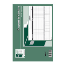 Blocco rapporto di cantiere - 50/50 fogli autoricalcanti - 21 x 30cm - Edipro Blocco rapporto di cantiere - 50/50 fogli autoricalcanti - 21 x 30cm - Edipro