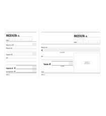 Blocco ricevute generiche madre figlia - 100 pagine - 10 x 21,5 cm - DU160100000 - Data Ufficio Blocco ricevute generiche madre figlia - 100 pagine - 10 x 21,5 cm - DU160100000 - Data Ufficio