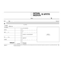 Blocco ricevute/ fatture di affitto - 50/50 copie autoricalcanti - 16,8 x 10 cm - DU1612C0000 - Data Ufficio Blocco ricevute/ fatture di affitto - 50/50 copie autoricalcanti - 16,8 x 10 cm - DU1612C0000 - Data Ufficio