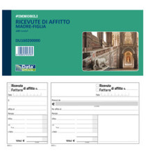 Blocco ricevute/fatture affitto madre-figlia - 100 pagine - 10 x 21,5 cm - DU160200000 - Data Ufficio Blocco ricevute/fatture affitto madre-figlia - 100 pagine - 10 x 21,5 cm - DU160200000 - Data Ufficio