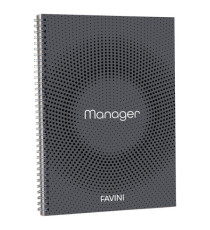 Blocco Spiral Manager 4 fori - microperforato - 23 x 29,7cm - 10mm - 80gr - 90 fogli - Favini Blocco Spiral Manager 4 fori - microperforato - 23 x 29,7cm - 10mm - 80gr - 90 fogli - Favini
