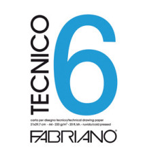 Blocco Tecnico 6 - 25x35cm - 20 fogli - 220gr - ruvido - Fabriano Blocco Tecnico 6 - 25x35cm - 20 fogli - 220gr - ruvido - Fabriano