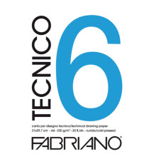 Blocco Tecnico 6 - 25x35cm - 20 fogli - 220gr - ruvido - Fabriano Blocco Tecnico 6 - 25x35cm - 20 fogli - 220gr - ruvido - Fabriano