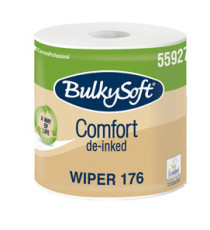 Bobina asciugatutto Comfort - 2 veli - 24 cm x 176 mt - 18 gr - diametro 25 cm - microgoffrata - bianco - BulkySoft Bobina asciugatutto Comfort - 2 veli - 24 cm x 176 mt - 18 gr - diametro 25 cm - microgoffrata - bianco - BulkySoft