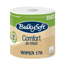 Bobina asciugatutto Comfort - 2 veli - 24 cm x 176 mt - 18 gr - diametro 25 cm - microgoffrata - bianco - BulkySoft Bobina asciugatutto Comfort - 2 veli - 24 cm x 176 mt - 18 gr - diametro 25 cm - microgoffrata - bianco - BulkySoft