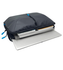 Borsa sleeve Kosmo - 3 scomparti - 41 x 31 x 5 cm - tessuto - nero - City Time Borsa sleeve Kosmo - 3 scomparti - 41 x 31 x 5 cm - tessuto - nero - City Time