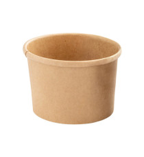 Bowl per zuppe monouso - 360 ml - cartoncino - avana - Signor Bio - conf. 25 pezzi Bowl per zuppe monouso - 360 ml - cartoncino - avana - Signor Bio - conf. 25 pezzi