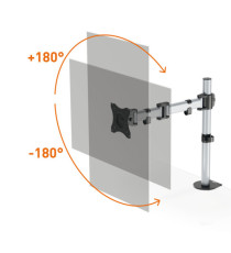 Braccio porta monitor Select 5094-23 - per 1 monitor - Durable