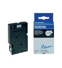 Brother - Nastro -  Bianco/Nero - TC201 - 12mm x7,7mt Brother - Nastro -  Bianco/Nero - TC201 - 12mm x7,7mt