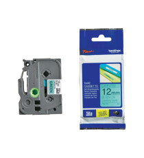 Brother - Nastro -  Nero/Verde - TZE731 - 12mm x 8mt Brother - Nastro -  Nero/Verde - TZE731 - 12mm x 8mt