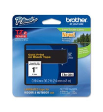 Brother - Nastro - Oro/Nero - TZE354 - 24mm x 8mt Brother - Nastro - Oro/Nero - TZE354 - 24mm x 8mt