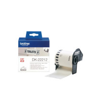 Brother - Nastro adesivo - in pellicola - Nero/Bianco - 62mm x 15,24mt - DK-22212 Brother - Nastro adesivo - in pellicola - Nero/Bianco - 62mm x 15,24mt - DK-22212