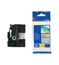 Brother - Nastro metallizzato - Nero/argento opaco - TZEM951 - 24mm x 8mt Brother - Nastro metallizzato - Nero/argento opaco - TZEM951 - 24mm x 8mt